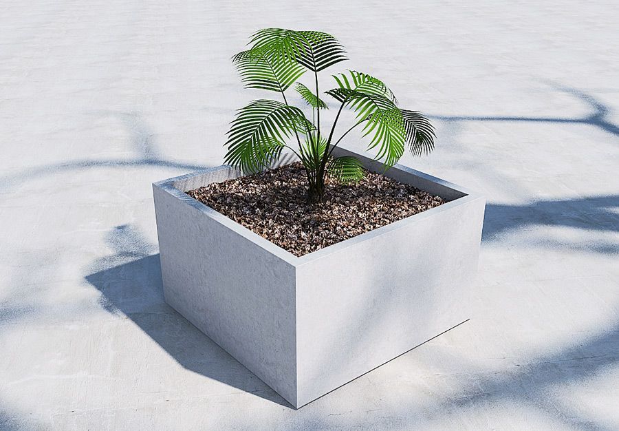 混凝土花坛 / 方形 / 现代风格 / 公共空间