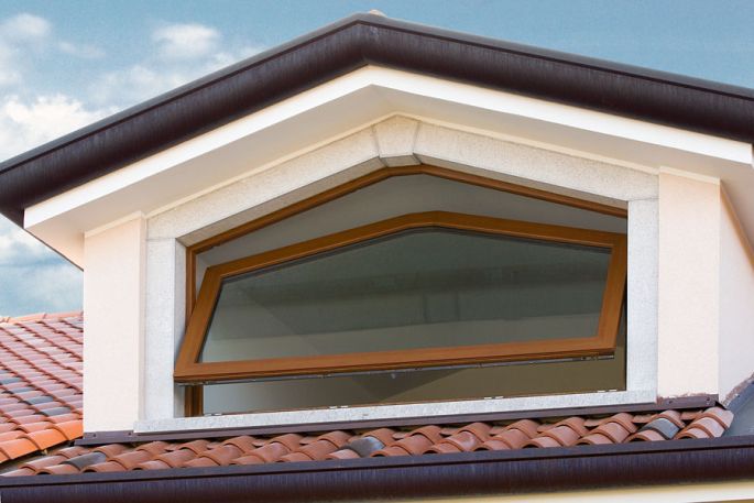 中悬窗 / 木质 / 双层玻璃 / 隔音