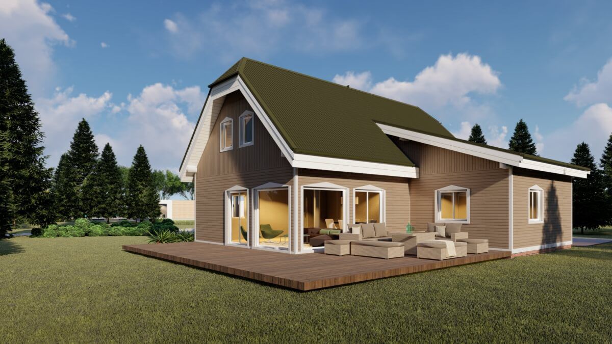 预制房屋 FRANCE 193 Frame House group Sia 生态型 / 现代风格 / 2层楼