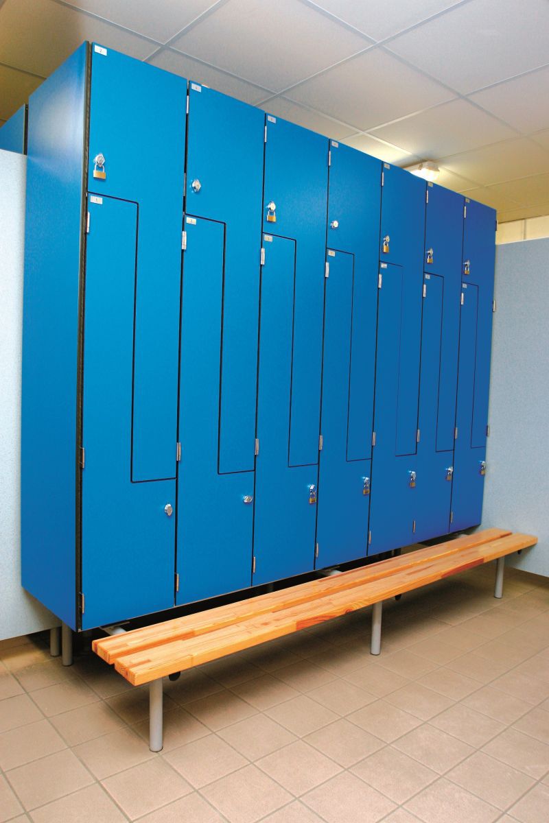 层压板更衣室储物柜 / 商用 / 安全