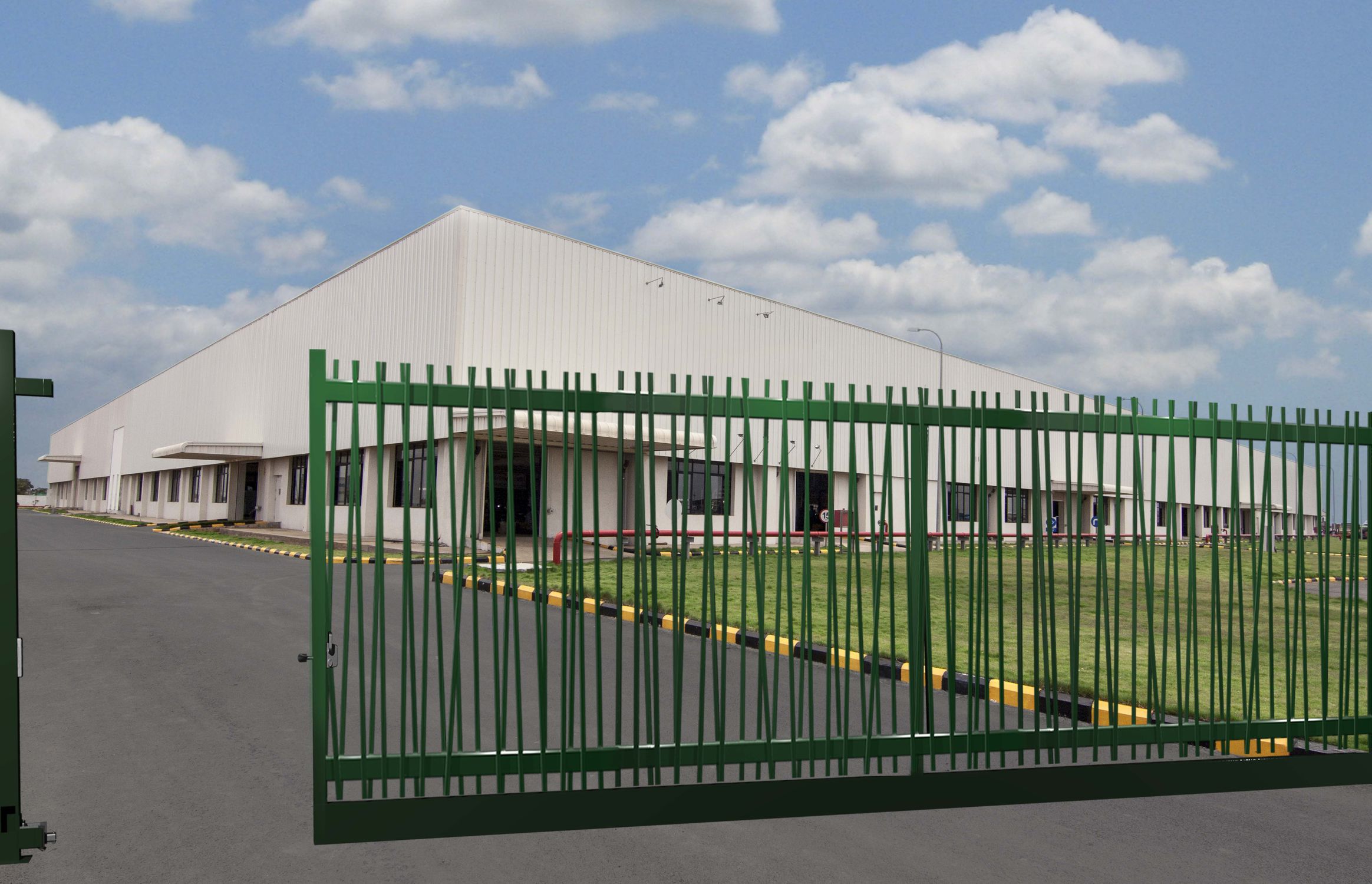 自支撑大门 / 电镀钢 / 栅栏式 / 家用