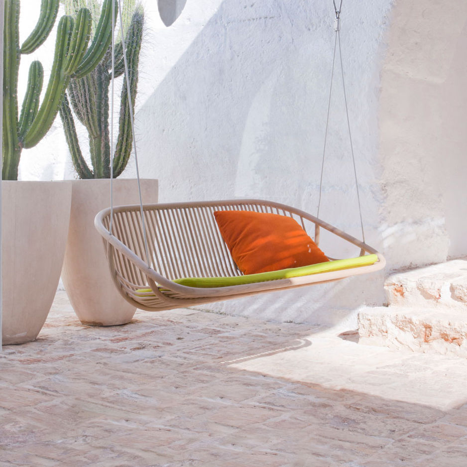 不锈钢秋千椅 / 木质 / 聚酯 / 悬挂式