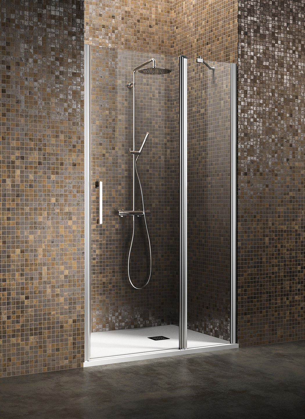 平开淋浴房玻璃门