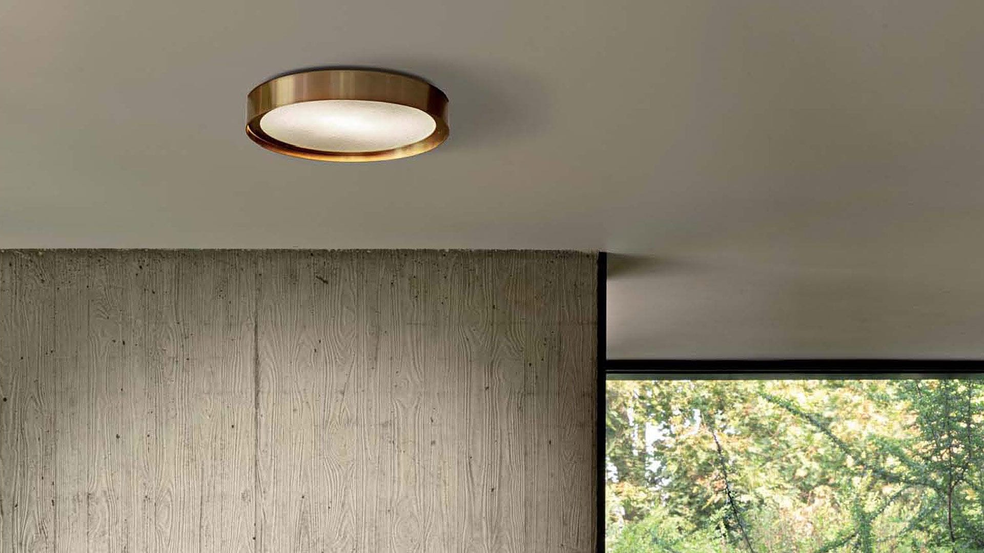 现代风格顶灯 / 圆形 / 玻璃 / 金属