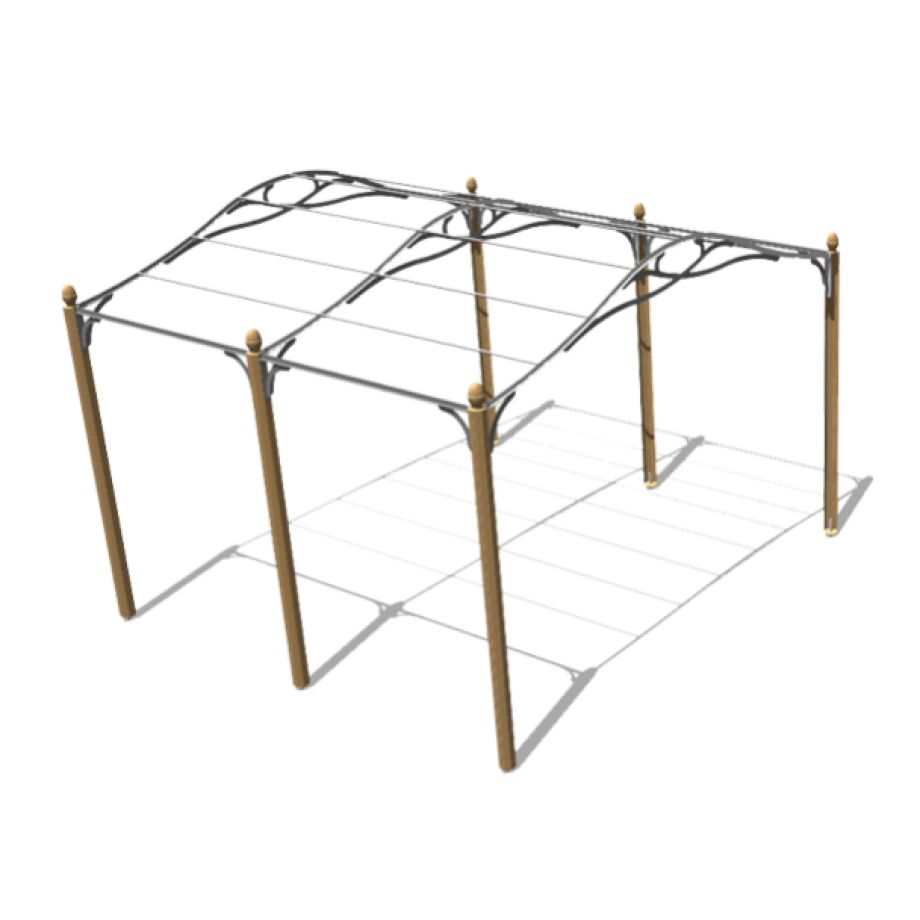 自承重凉棚架 / 木质 / 帆布棚顶