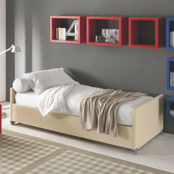 壁挂床 / 单人 / 现代风格 / 木质