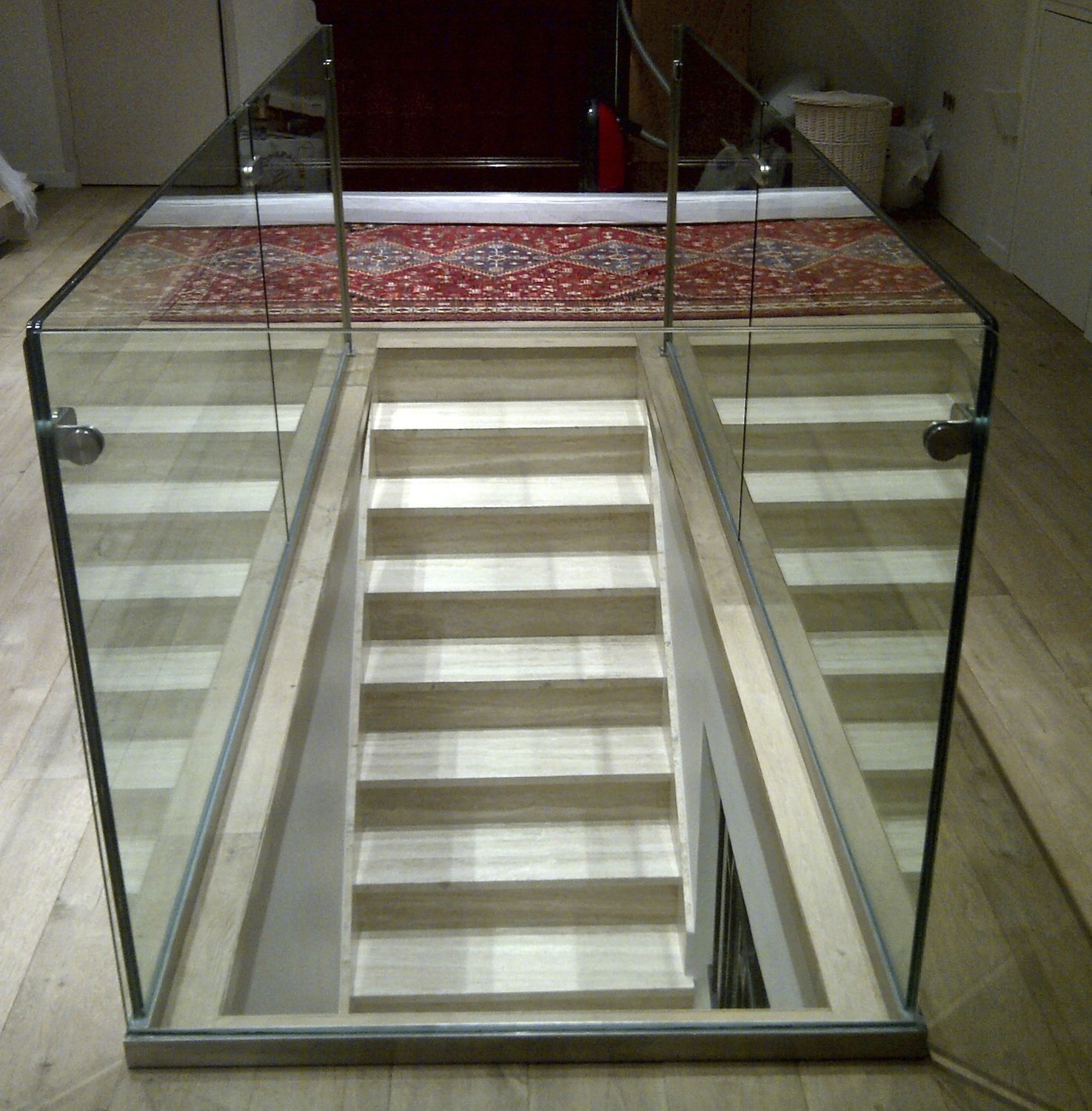 玻璃护栏 / 不锈钢 / 玻璃板 / 室内