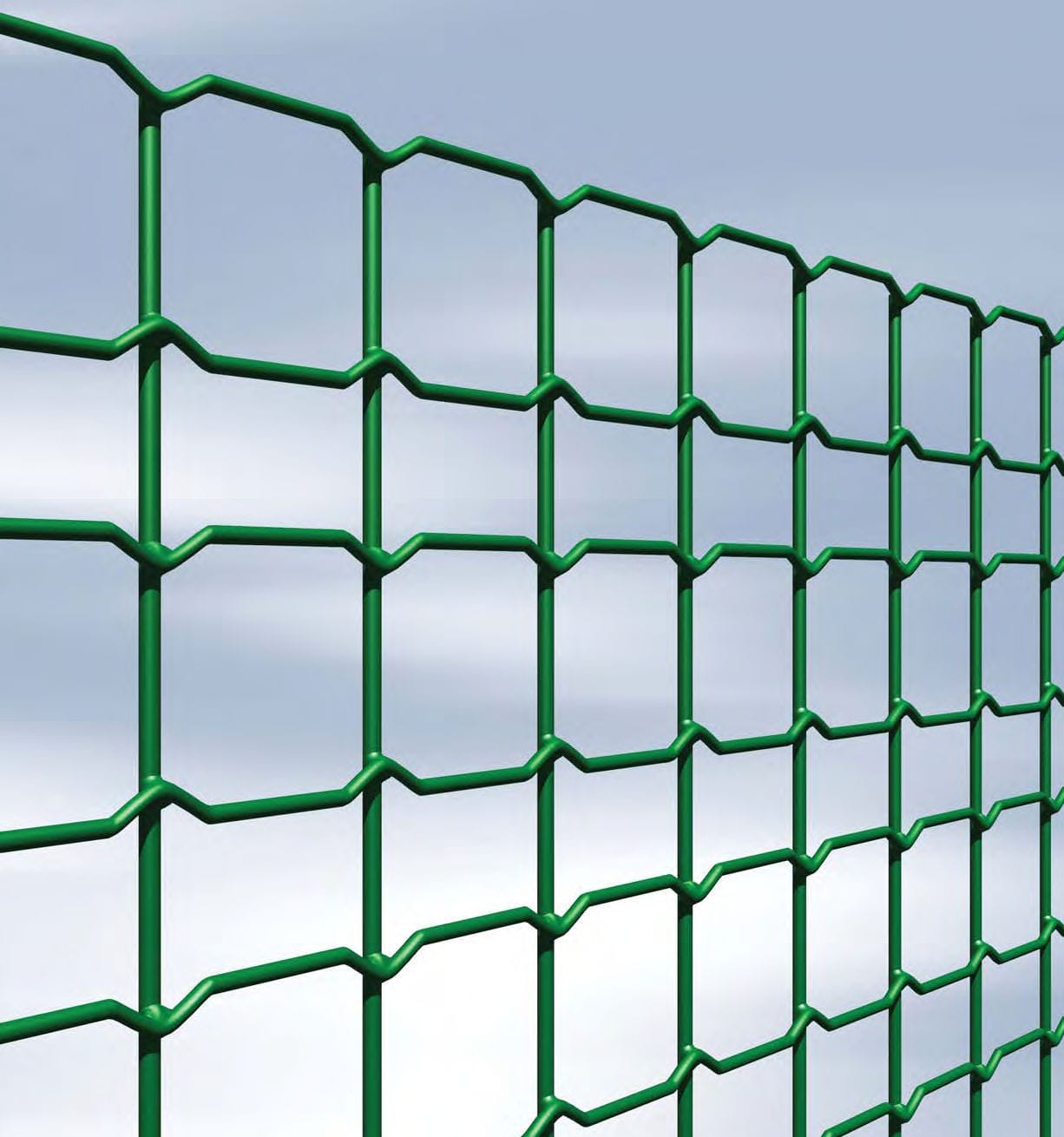 电焊钢材质金属丝网 / 用于围栏 / 电镀钢 / 方形网格