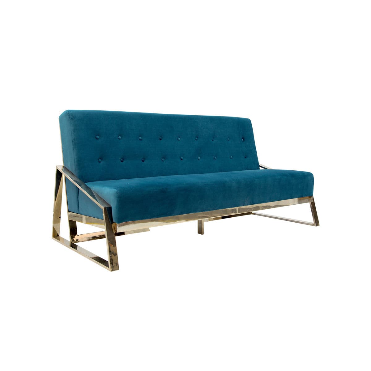 现代风格沙发 / 布料 / 黄铜 / 蓝色 - pablo - ccastro lighting