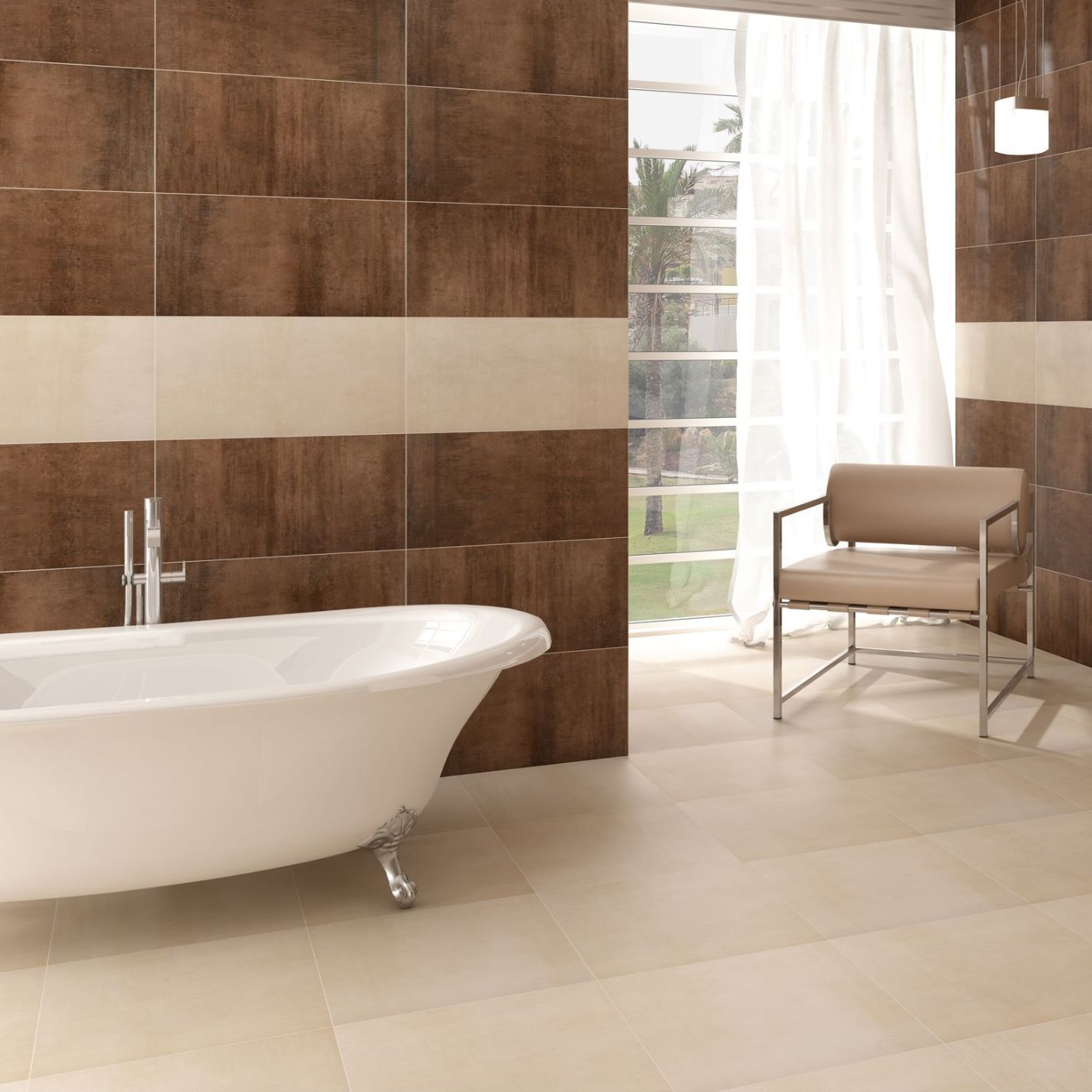 室内瓷砖 / 地面用 / 陶土 / 磨砂