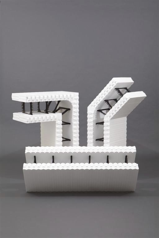 聚苯乙烯模板块 / 墙面 / 绝缘材料 / 转角