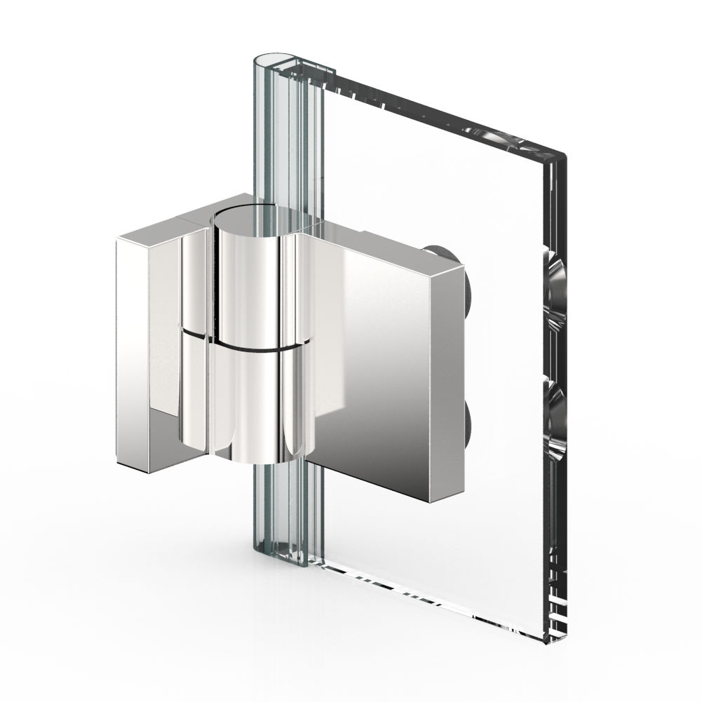 玻璃门铰链 / 查马克(zamak) / 自动关闭