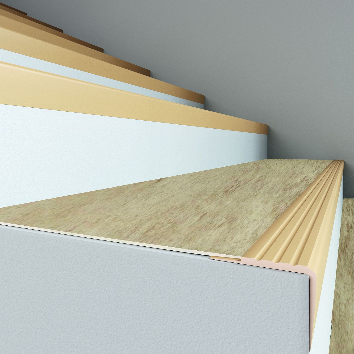 pvc楼梯扣条 / 防滑