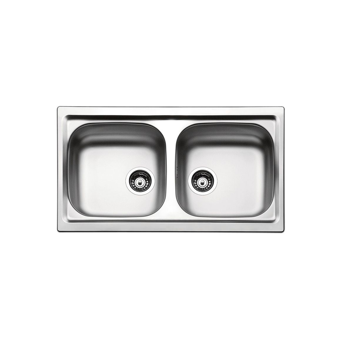 双槽厨房水槽 / 不锈钢