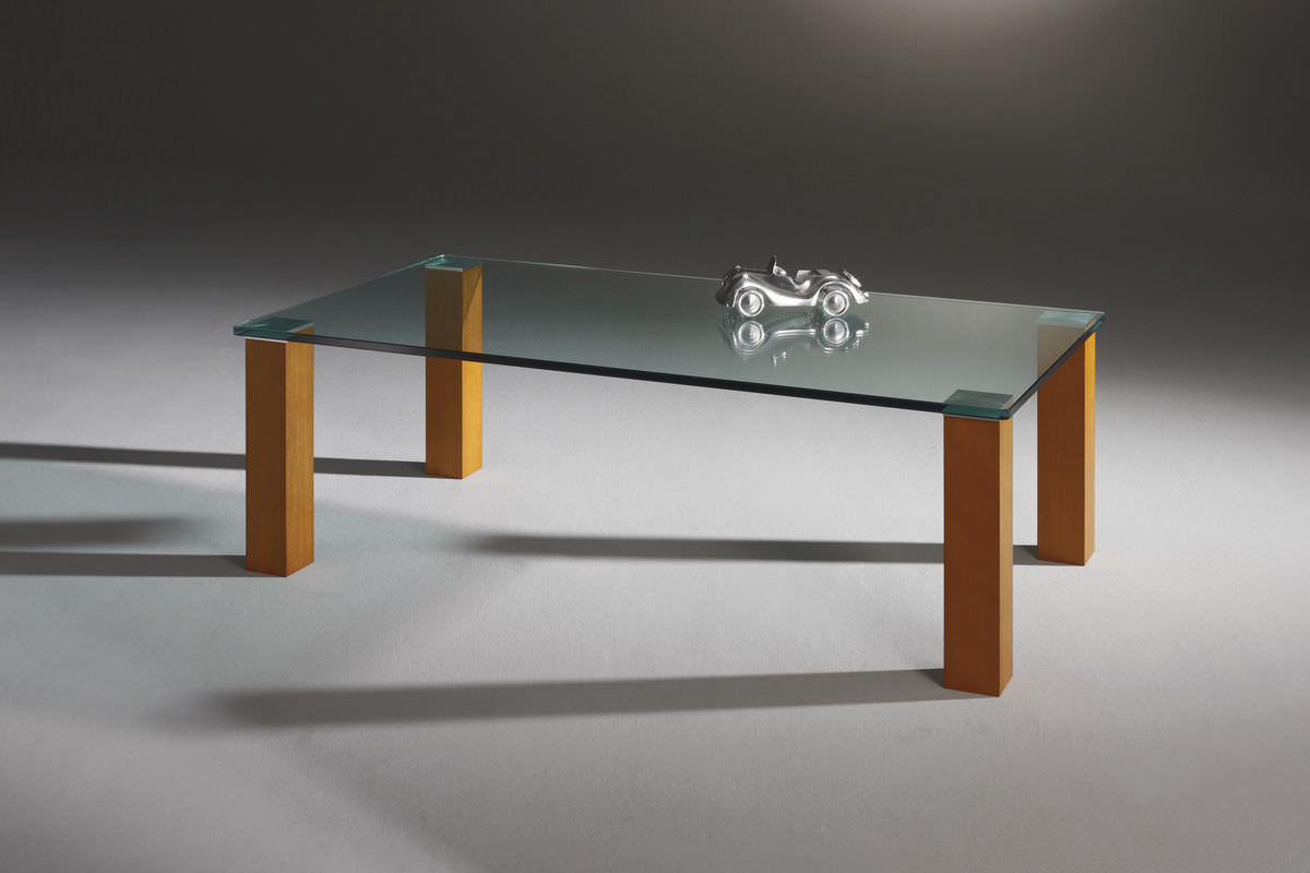 现代风格茶几 / 玻璃 / 矩形 / 定制