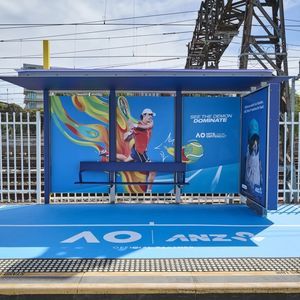 电镀钢公交站台遮阳棚