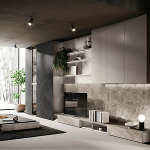 现代风格电视墙组合柜