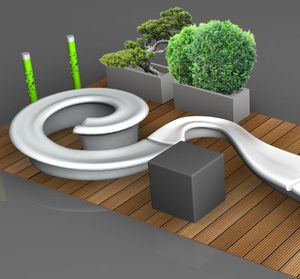 带花坛Parklet