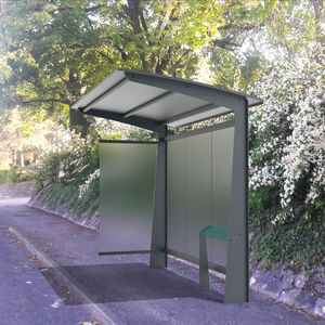 钢公交站台遮阳棚