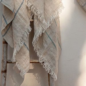亚麻家居毯
