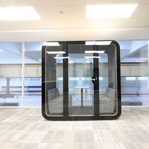 内置照明办公桌POD