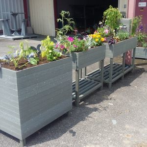 再生塑料花园种植箱