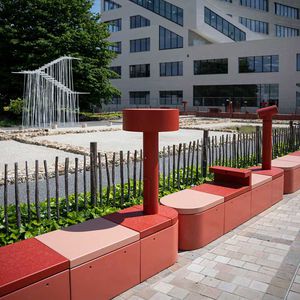 现代风格公共长椅 1