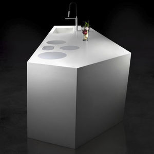 Corian®可丽耐现代厨房岛台 1