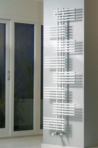 热水毛巾架散热器 - PARALLEL RAIL - EUCOTHERM - 现代风格 / 镀铬 / 白色