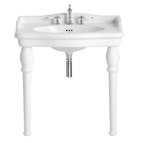 猫脚台盆 - PVEW463 & PVEW09L - HERITAGE BATHROOMS - 陶瓷 / 正方形 / 经典风格