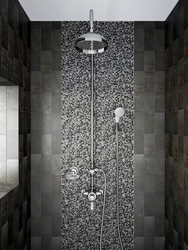 壁挂淋浴柱 - AVENBURY - HERITAGE BATHROOMS - 现代风格 / 带有手持淋浴喷头 / 带轨道
