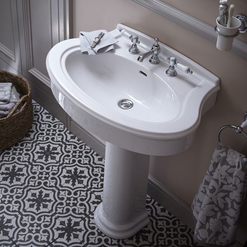 落地式台盆 - PCLW05/051/053 & PCLW09 - HERITAGE BATHROOMS - 陶瓷 / 椭圆 / 传统风格