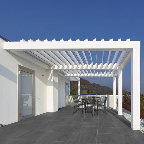 临墙凉棚架 - FRANGISOLE - Proverbio Outdoor Design - 铝制 / 活动板条