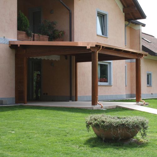 临墙凉棚架 - PORTICO - Proverbio Outdoor Design - 木质
