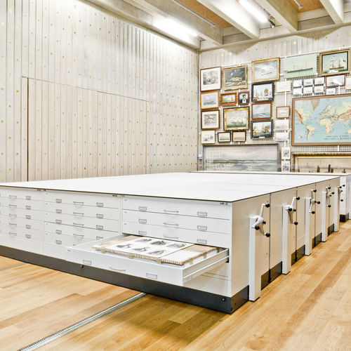 专业图纸柜 - MEUBLE A PLANS - Bruynzeel Storage Systems - 用于博物馆 / 金属