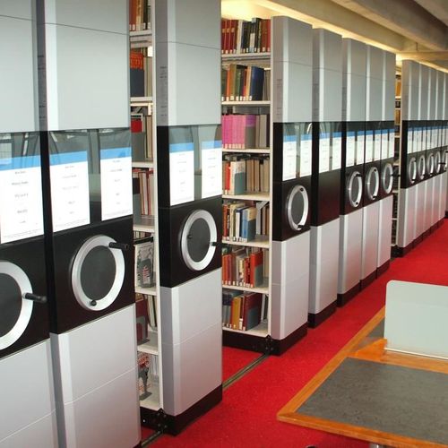 图书馆用可移动货架搁板 - COMPACTUS&reg; XTR SHADE - Bruynzeel Storage Systems - 档案 / 机械 / 手动