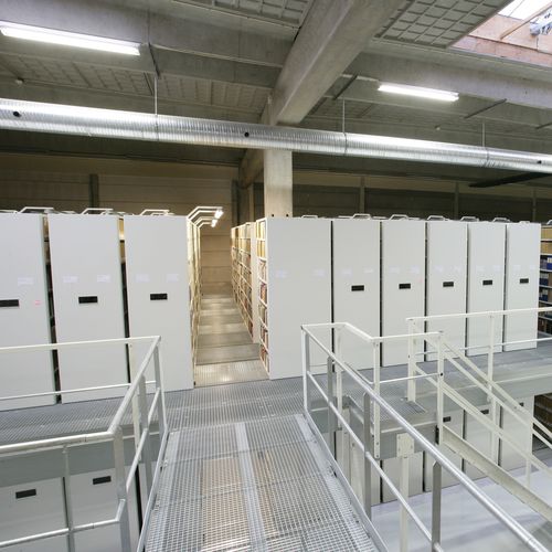仓储可移动货架搁板 - COMPACTUS DOUBLE DECKER - Bruynzeel Storage Systems - 办公室 / 档案 / 机械
