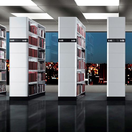 办公室货架搁板 - SYSCO® STATIC SHADE - Bruynzeel Storage Systems - 图书馆用 / 档案 / 钢