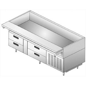 嵌入式冷却池 - ECOMARK F17FCP - Delfield - 用于自助餐 / 专业