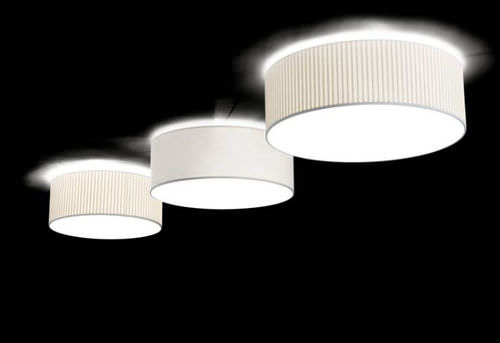 现代风格顶灯 - SIMPLICITY : 3467/3465 - Massmi Iluminación - 圆形 / 布料 / 荧光