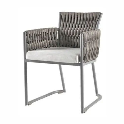 船用椅子 - SEA-BASKET | Dining Armchair - Valdenassi - 现代风格 / 布料 / 涂漆铝桌脚