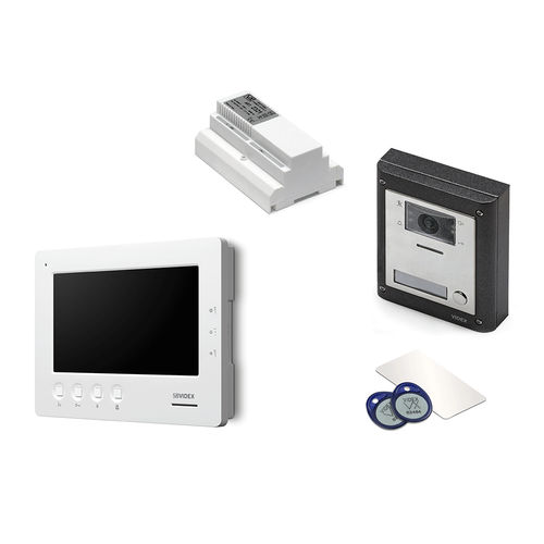 白色可视对讲机 - ESVKX/6788 - Videx Electronics S.p.A. - 黑色 / 嵌入式 / 户外