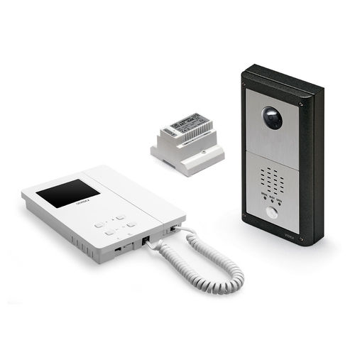白色可视对讲机 - VRVKC/6256 - Videx Electronics S.p.A. - 黑色 / 嵌入式 / 户外