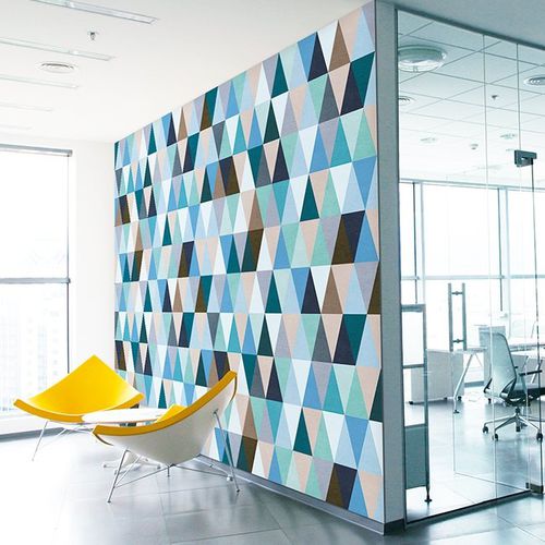 壁挂装饰面板 - GEOMETRIC : M16026.00 ACQUA TRIANGLES - Vicaima - 用于隔墙 / 预制 / 防水