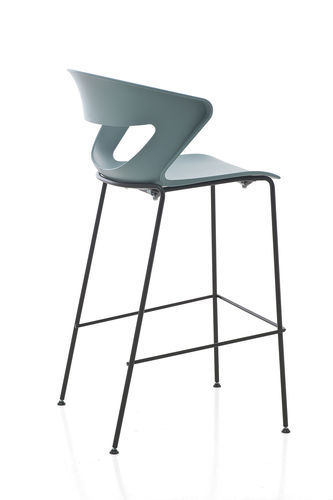 现代风格吧椅 - KICCA STOOL - KASTEL srl - 金属 / 聚丙烯 / 无扶手