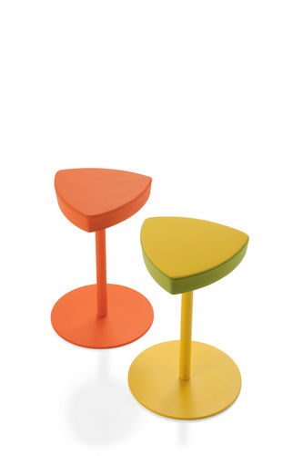 现代风格吧台凳 - KENSHO STOOL - KASTEL srl - 金属桌脚 / 高度可调节 / 橙色