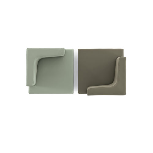 现代风格访客椅 - KENION - KASTEL srl - 布料 / 组合式 / 黑色