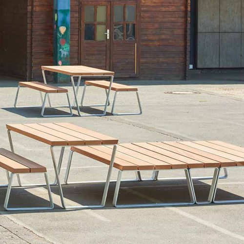 现代风格桌凳组合套装 - Campus levis  - Gem. Westeifel Werke GmbH - 电镀钢 / 硬木 / 粉末涂层钢