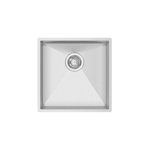 单槽厨房水槽 - BOX LINE 40 - RODI HOME – kitchen sinks and accessories - 无排水板 / 磨砂不锈钢 / 嵌入式