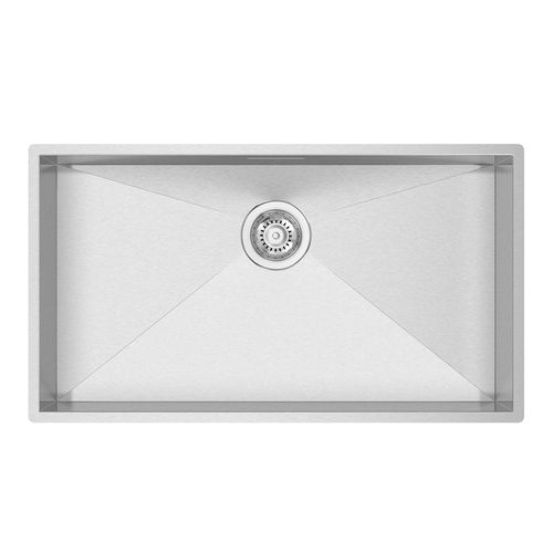 单槽厨房水槽 - BOX LINE 74 - RODI HOME – kitchen sinks and accessories - 无排水板 / 磨砂不锈钢 / 嵌入式